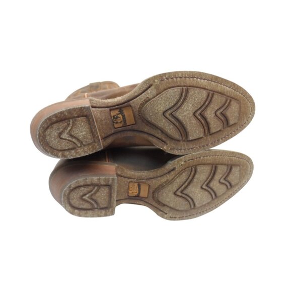 Laredo Men's 10" Cowboy Pointed Toe Leather Western Boots Brown Size 9D - Picture 5 of 8